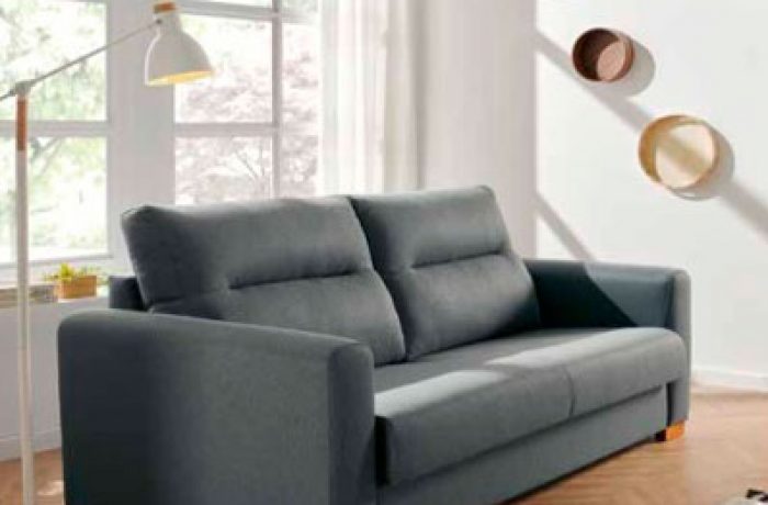 Sofá Cama Vera gris oscuro